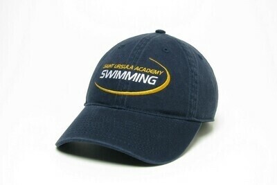 Swimming Swoosh Ball Cap, Color: Navy, Material: Relaxed Twill