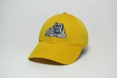 Bulldog Logo Ball Cap, Color: Navy, Material: Cool Fit