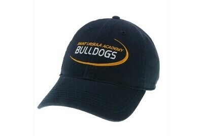 Bulldog Swoosh Ball Cap, Color: Navy, Material: Relaxed Twill