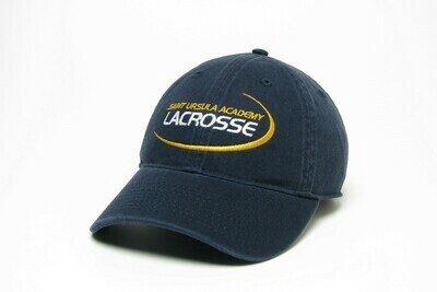 Lacrosse Swoosh Ball Cap, Color: Navy, Material: Relaxed Twill
