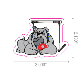 Track Bulldog Sticker
