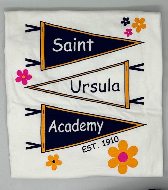 Saint Ursula Pennant T Shirt, Size: small