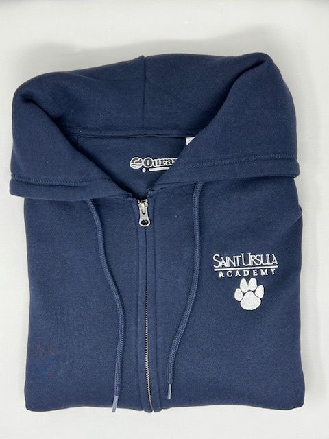 Saint Ursula Paw Print Full Zip Hoodie