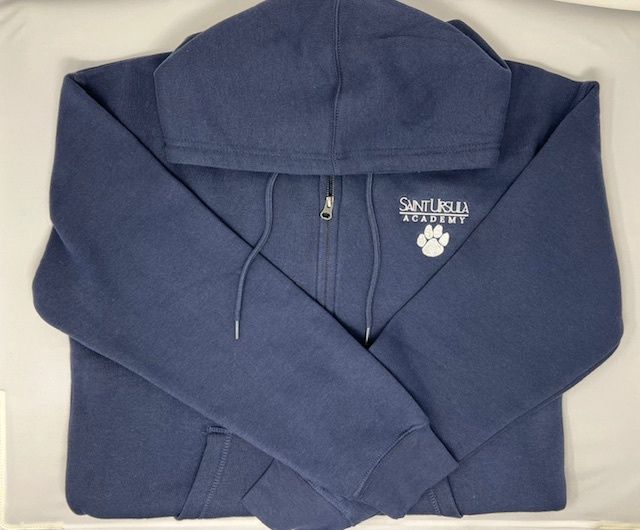 Saint Ursula Paw Print Full Zip Hoodie