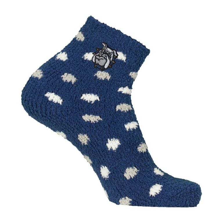 Fuzzy Polka Dot Socks