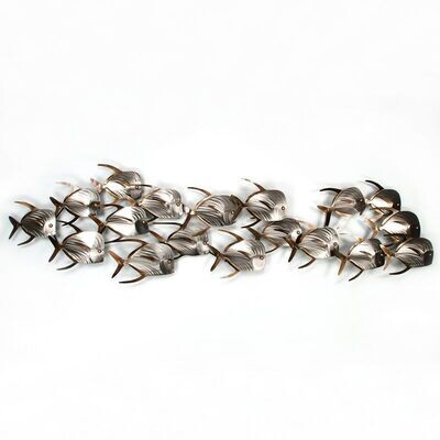 LOOKDOWN FISH SCHOOL XLRG METAL WALL ART