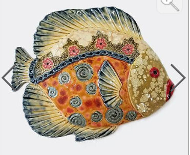 SPIRAL SEA ANGEL WALL ART FISH