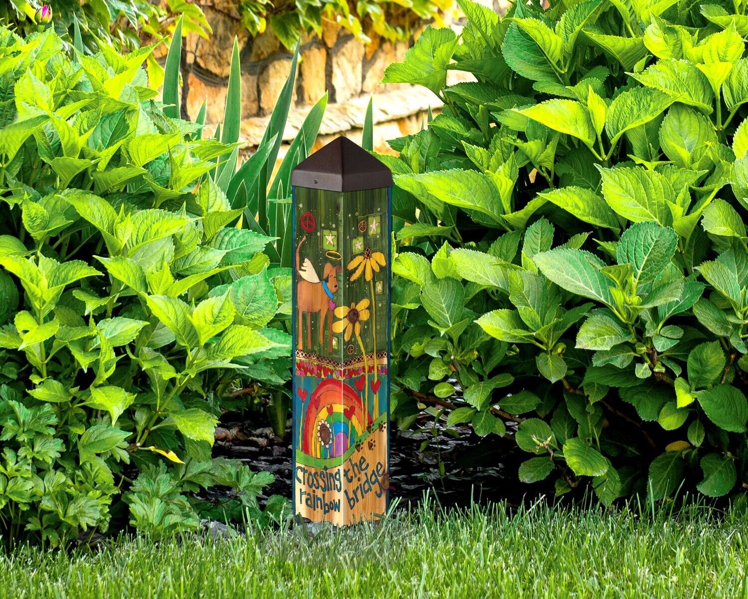 ART POLE 20&quot; RAINBOW BRIDGE DOG