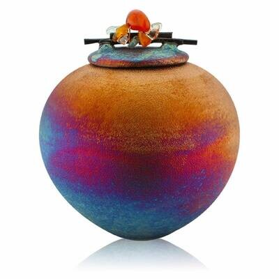 RAKU DREAMCATCHER MINI JAR WITH LID