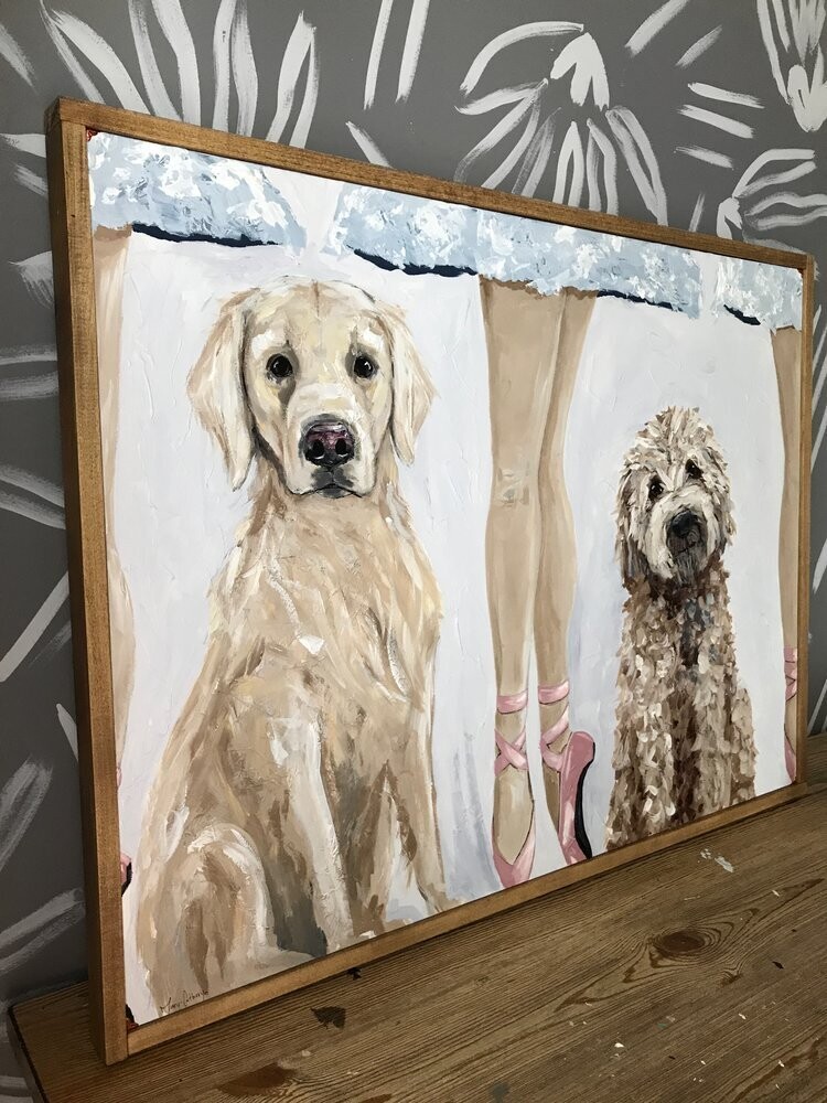 DANCING DOGS - PAPER PRINT 8X10 UNFRAMED