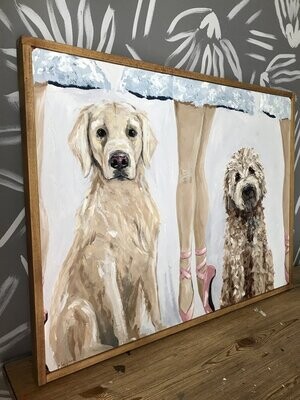DANCING DOGS - PAPER PRINT 8X10 UNFRAMED