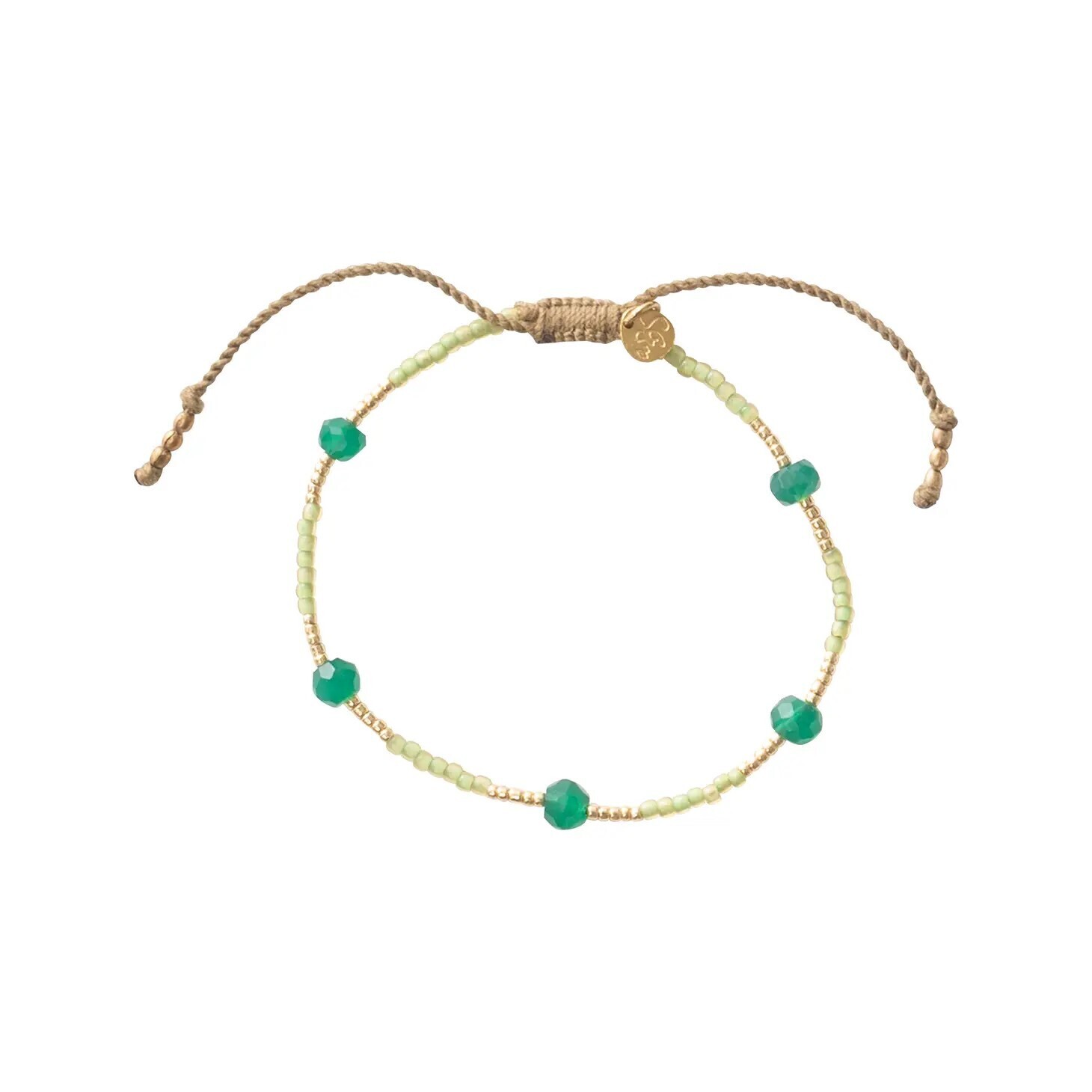 WARRIOR GEMSTONE BRACELET, Color: AVENTURINE