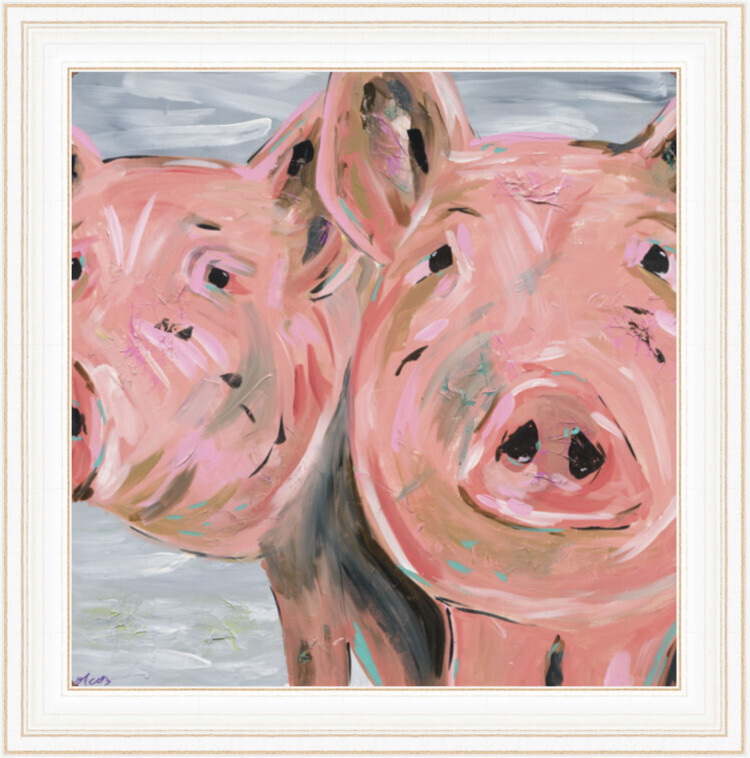 DORIS &amp; ROSIE - PAPER PRINT 8X8 UNFRAMED