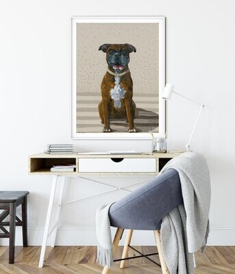 STRIPES ARE SLIMMING - PAPER PRINT 8X10 UNFRAMED