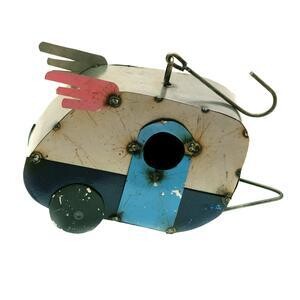 RUSTIC METAL RV BIRDHOUSE