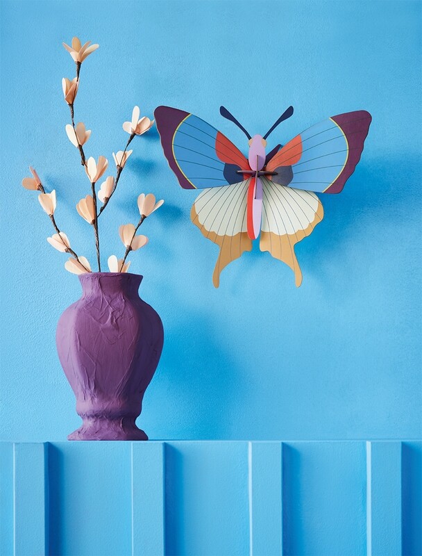 PLUM FRINGE BUTTERFLY - WALL DECORATION| PUZZLE