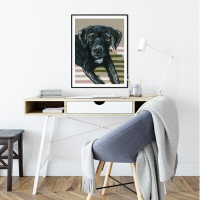 PUPPY EYES II - PAPER PRINT 8X10 UNFRAMED