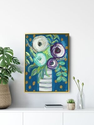 JUST BECAUSE I - FRAMED CANVAS 24X32