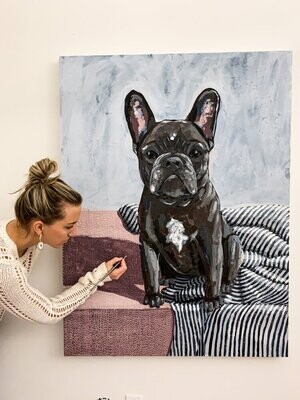 FRENCHIE - PAPER PRINT 8X10 UNFRAMED
