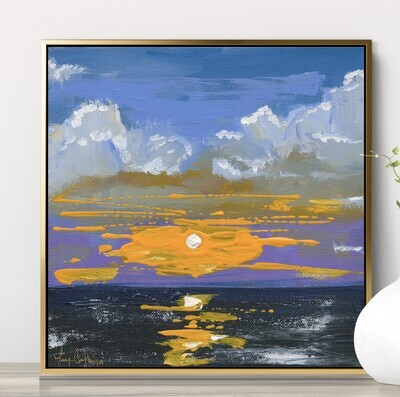 INDIAN SUMMER -  CANVAS 12X12 FRAMED