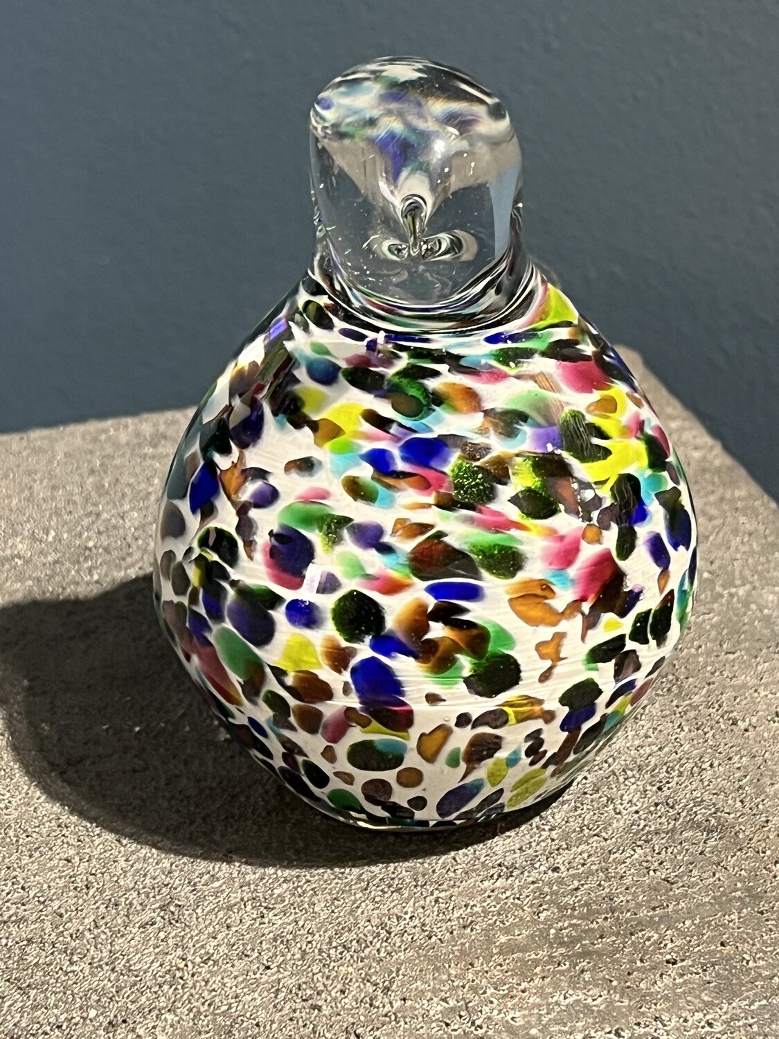 PREMIUM GLASS BIRD WITH STAKE - MULTICOLOR