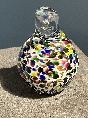 PREMIUM GLASS BIRD WITH STAKE - MULTICOLOR