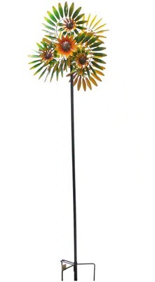 SUNFLOWER WIND SPINNER 75&quot; tall