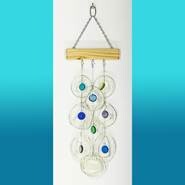 WOOD TOP SEAGLASS CHIME