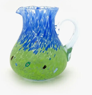 MURANO GLASS JUG NAIF-21-09 BL/GR