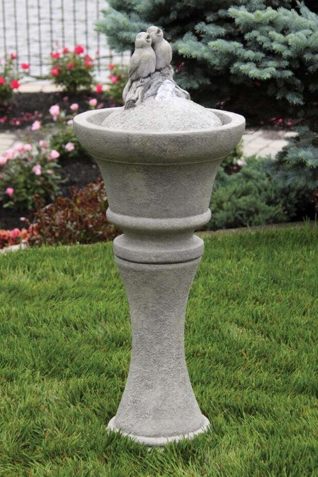 FOUNTAINETTE - SINGING BIRDS IN OLD STONE FINISH (21)
