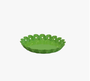 ROUND SCALLOPED TRAY - LIME