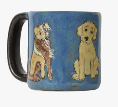 MARA STONEWARE MUG - MAN&#39;S BEST FRIEND MUG