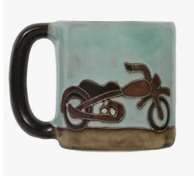 MARA STONEWARE MUG - MOTORCYCLES