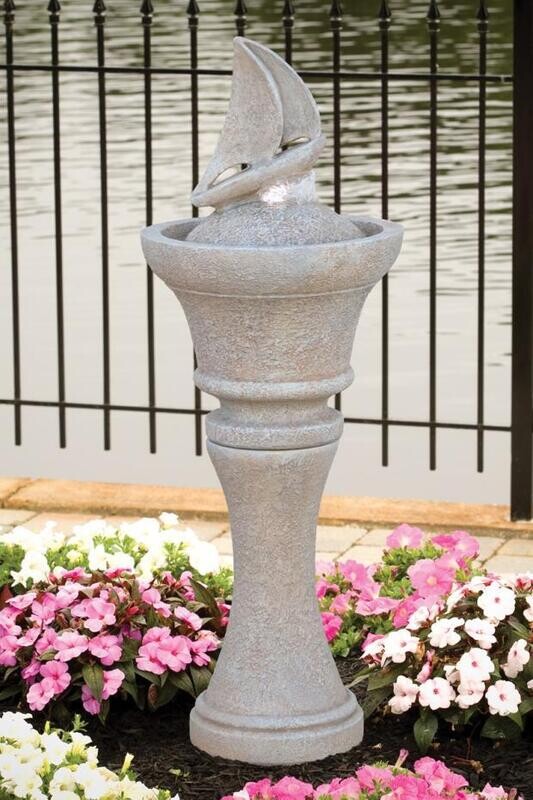 FOUNTAINETTE - SAILBOAT IN OLD STONE FINISH (21)