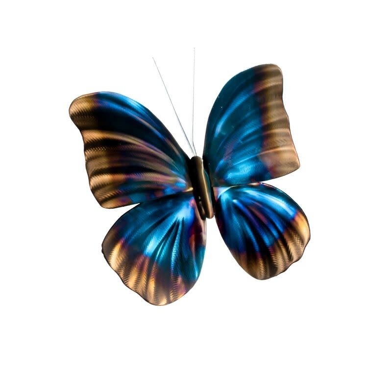 BLUE MORPHO SINGLE BUTTERFLY WALL SCULPTURE MM046