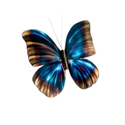 BLUE MORPHO SINGLE BUTTERFLY WALL SCULPTURE MM046