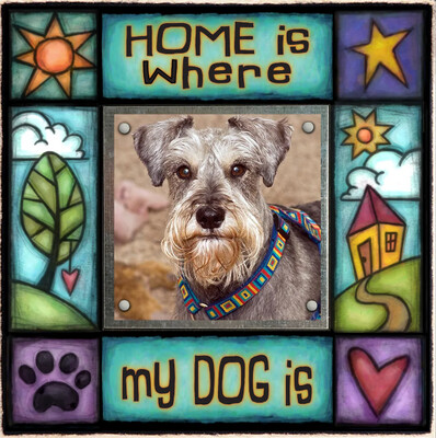 FRAME HOME IS WHERE DOG IS