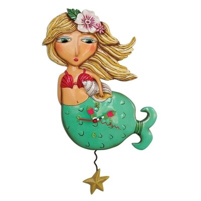 CLOCK SHELLEY MERMAID