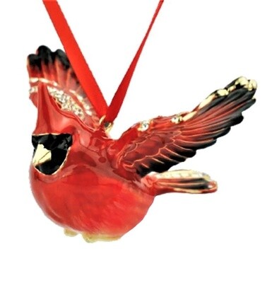 BEJEWELED CARDINAL ORNAMENT