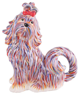 SHIH TZU TEAPOT - COLORFUL