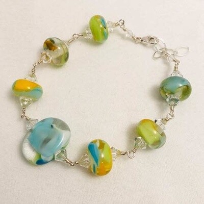 LAMPWORK GLASS BRACELET