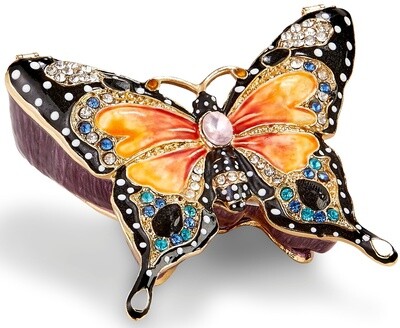 BEJEWELED BOX - YELLOW BUTTERFLY