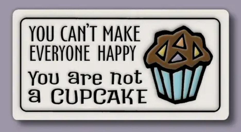 959 MAGNET NOT A CUPCAKE