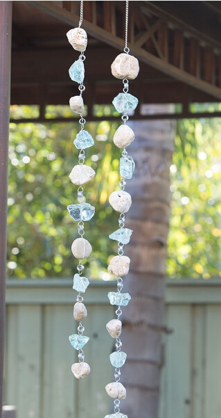 Rocky Stone &amp; Glass Garlands 4&#39;L