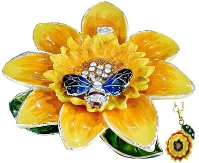 SUNFLOWER BOX/NECKLACE