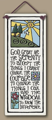 362 SERENITY PRAYER - HANGING WALL PLAQUE