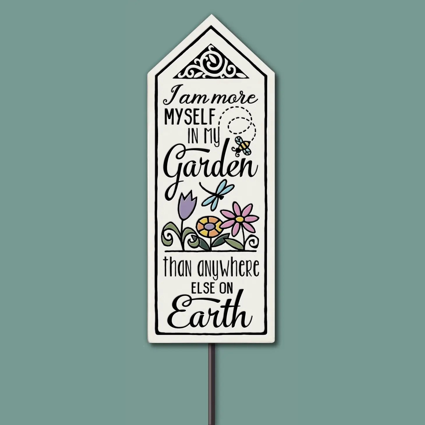 691 MORE MYSELF | GARDEN TILE STAKE