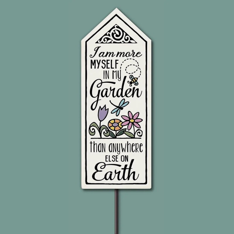 691 MORE MYSELF | GARDEN TILE STAKE