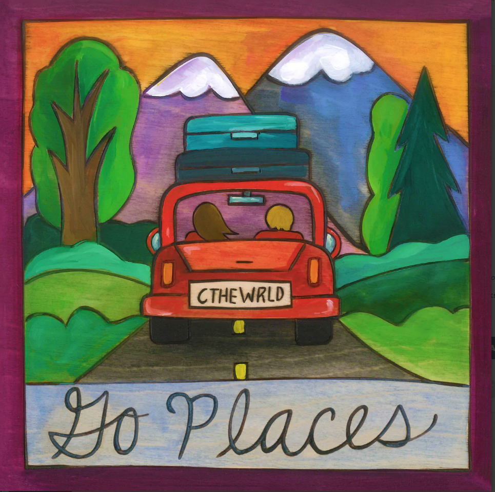 ROAD TRIPPIN WALL ART - &quot;GO PLACES&quot;