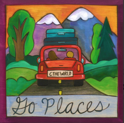 ROAD TRIPPIN WALL ART - &quot;GO PLACES&quot;